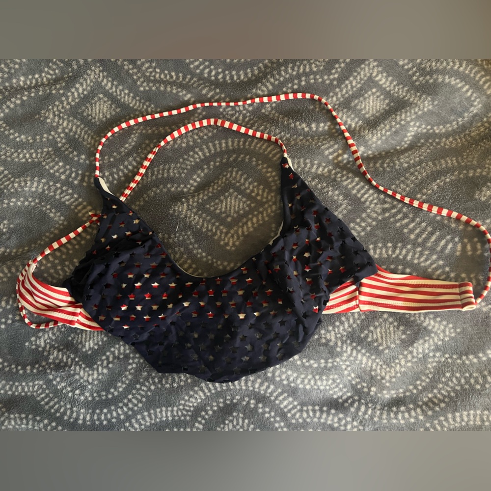 Xhilaration Star Striped Bathing Suit Top